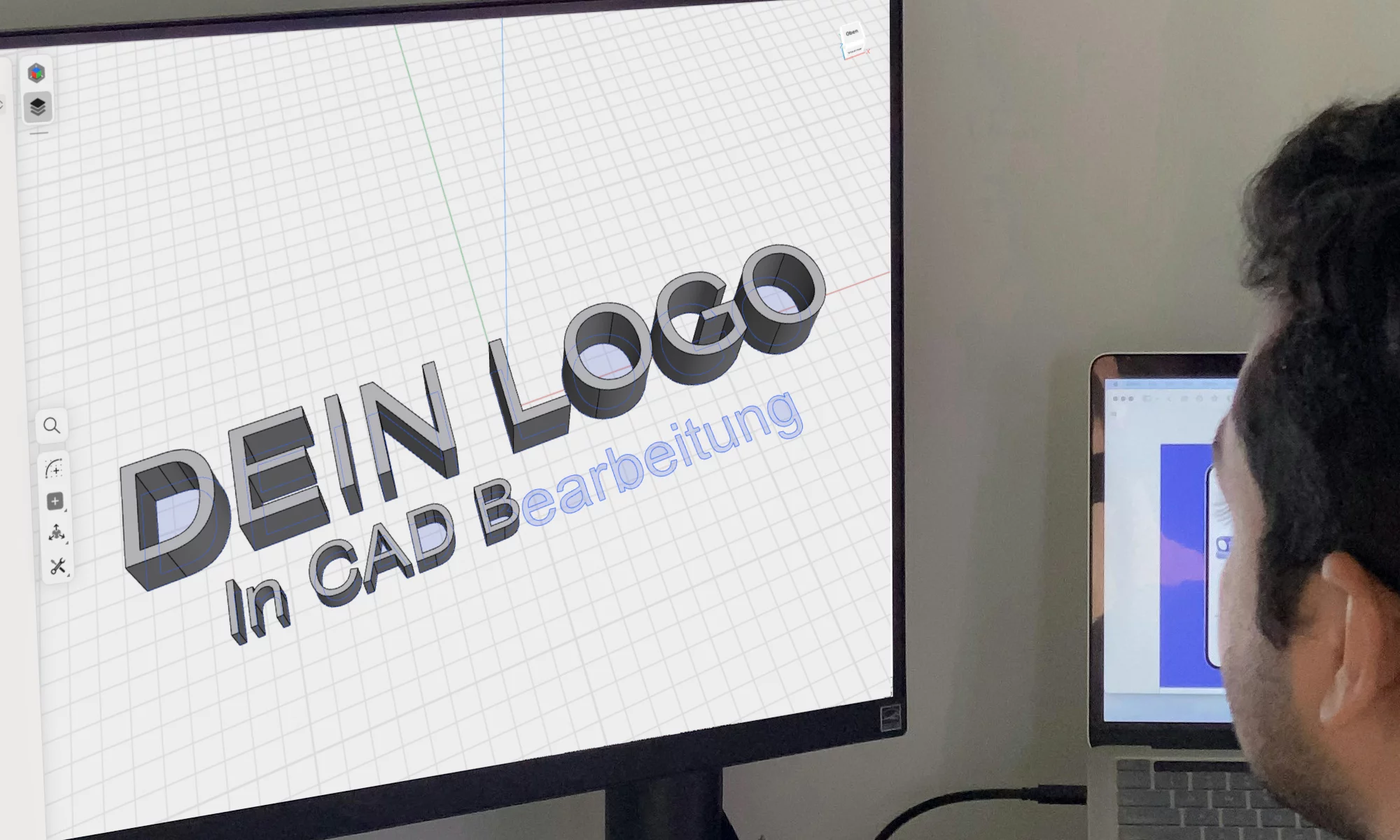 CAD-Aufbereitung eines Logos für den 3D-Druck