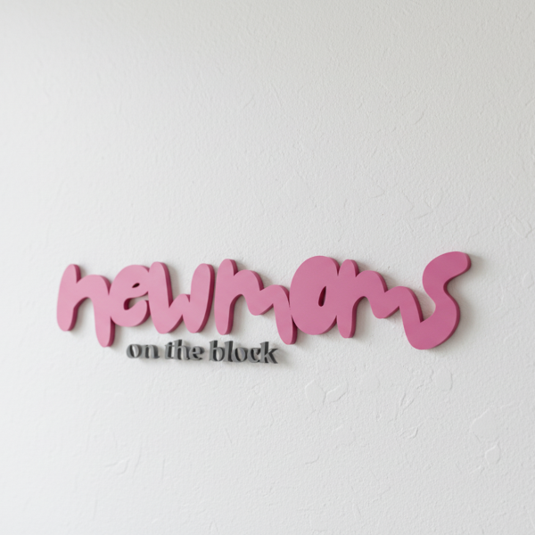 Home Schriftzug mit Moos